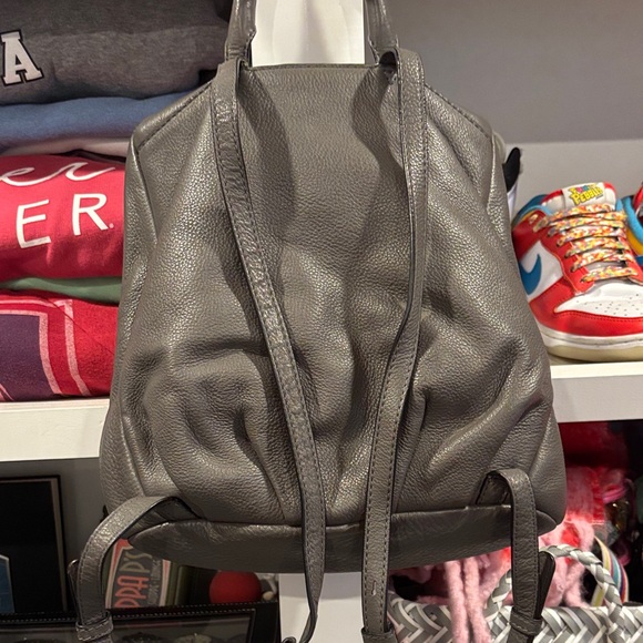 Marc Jacobs Charcoal Leather Backpack - Picture 3 of 4